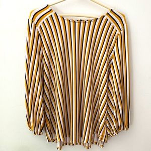 Adrianna Papell Striped Flow Blouse